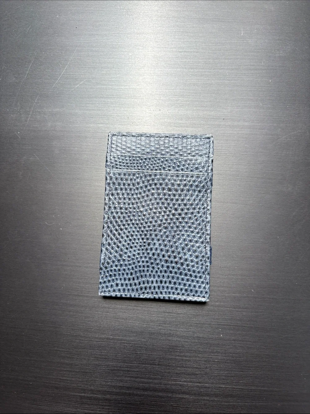 J. Crew Blue Textured Elastic Card Holder Set